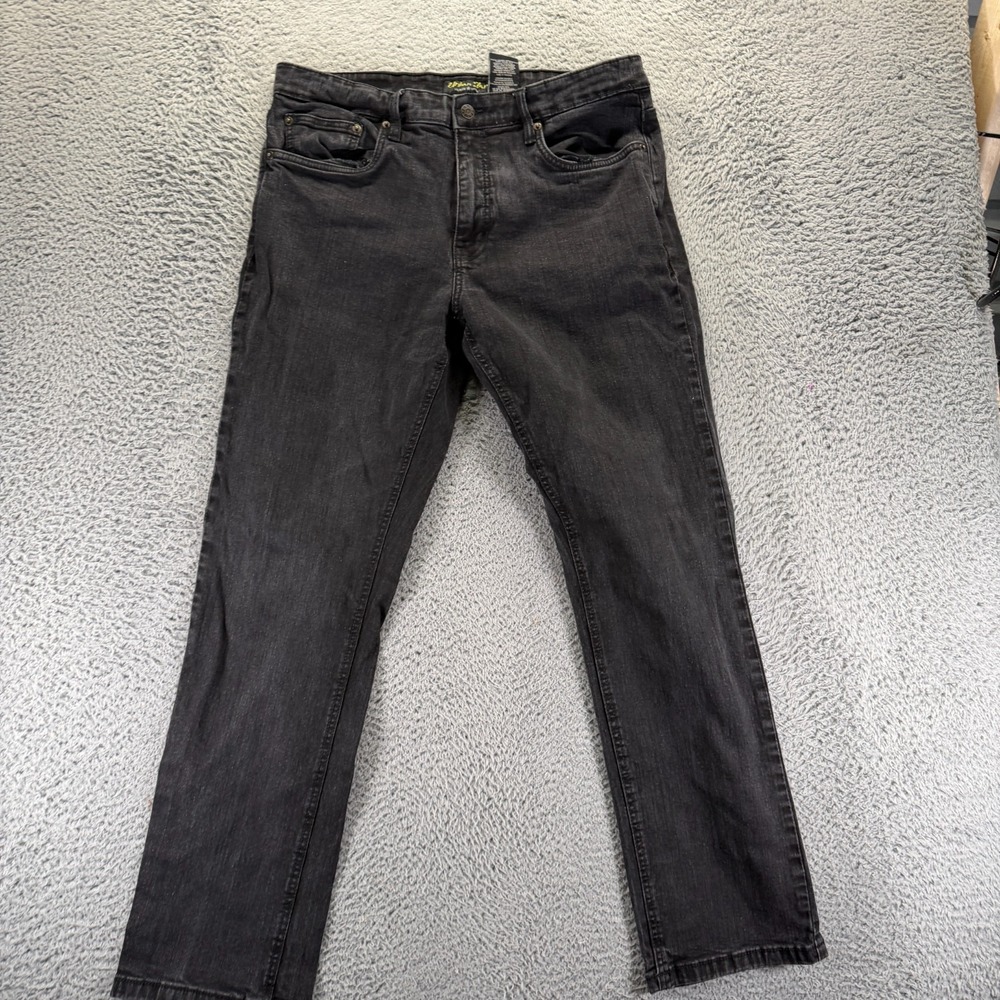 Urban Star Jeans Men's 36x32 Black Cotton Denim Straight Travel Workwear Stretch
